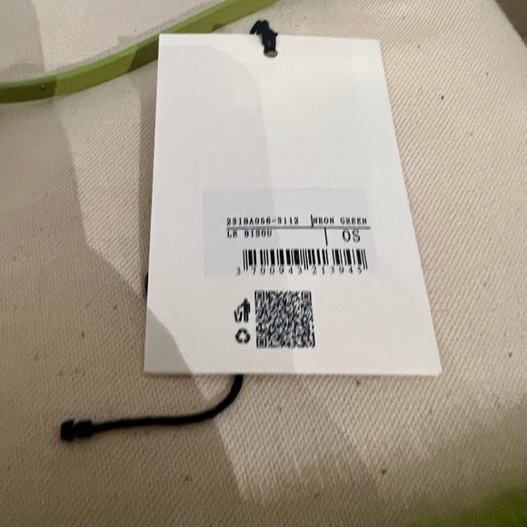 JACQUEMUS LE RAPHIA Pony-hair shoulder bag green NWT dust bag - Picture 5 of 8